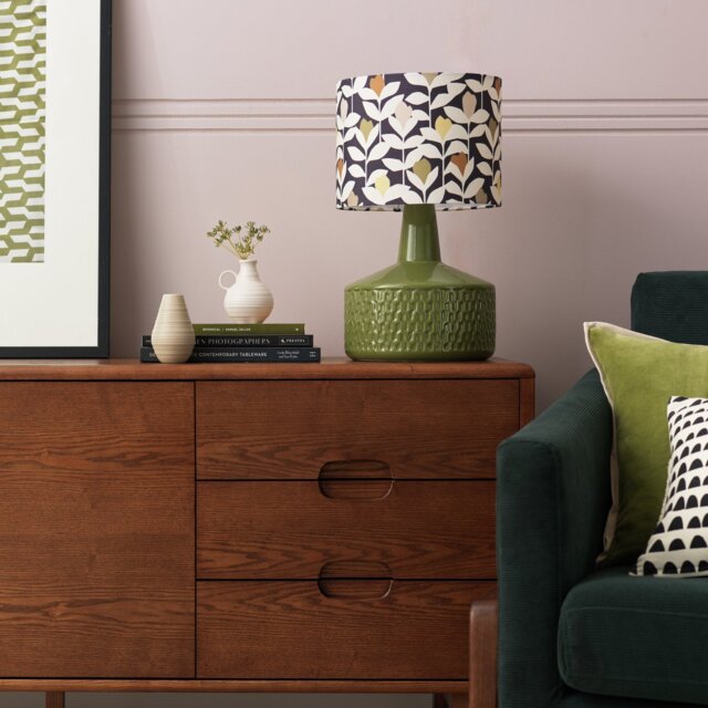 Habitat x Scion Padukka 44cm Ceramic Table Lamp - Green