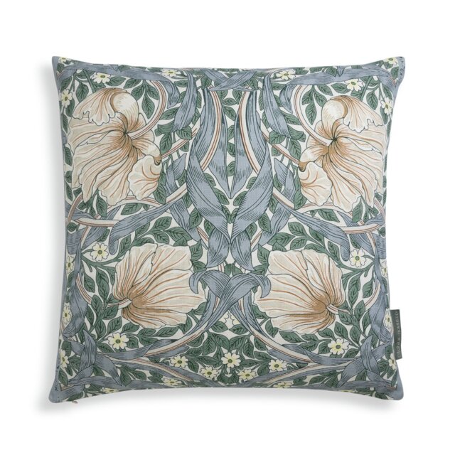 Habitat x Morris & Co. Pimpernel Cushion - Blue - 50x50cm