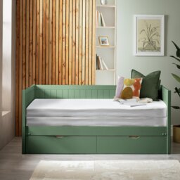 Habitat Axel Trundle Day Bed with 1 Drawer - Green