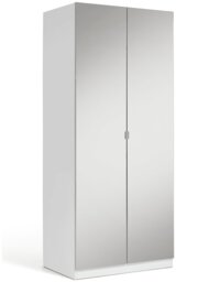 Habitat Munich 2 Door Mirror Wardrobe - White