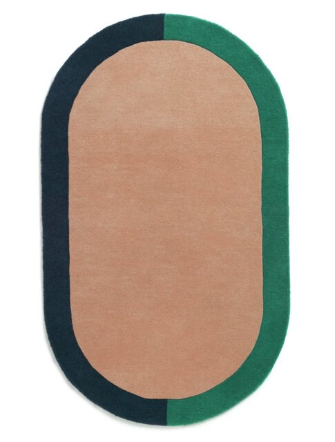 Habitat Studio Two-tone Border Wool Rug -100x170cm