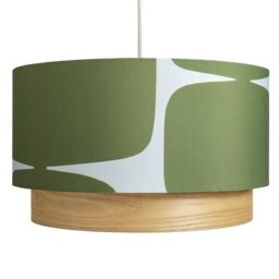 Habitat x Scion Green Lohko 2 Tier Lampshade - 45cm