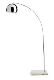 Habitat Nalone Arc Floor Lamp - Chrome & Marble