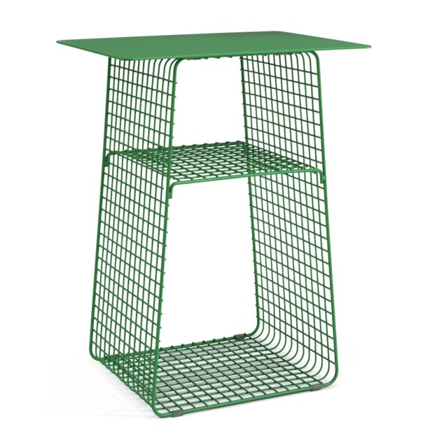 Habitat Cal Metal Bedside Table - Green
