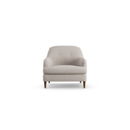Habitat Frome Fabric Armchair - Stone - Dark Leg