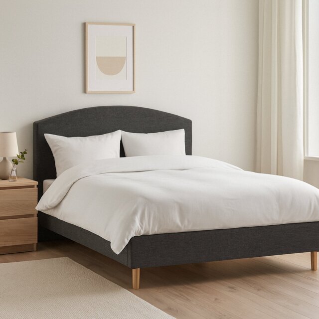 Millbrook  Archer Kingsize Fabric Bed Frame - Charcoal