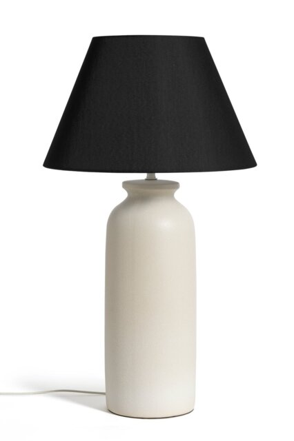 Habitat Hashi 70cm Ceramic Table Lamp - Off White & Black