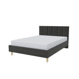 Millbrook Piper  Double Fabric Bed Frame - Charcoal