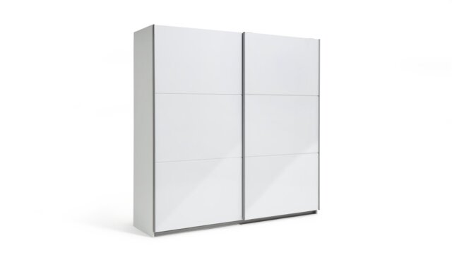 Habitat Holsted 200cm Sliding Wardrobe - White Gloss