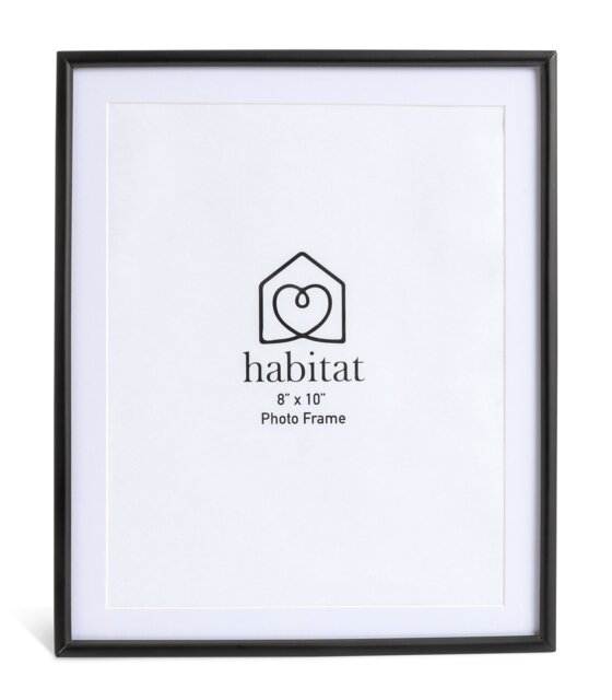 """Habitat Skinny Black Metal Picture Frame - 8x10"""""""