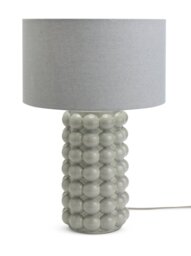 Habitat Bobble 61cm Ceramic Table Lamp - Grey