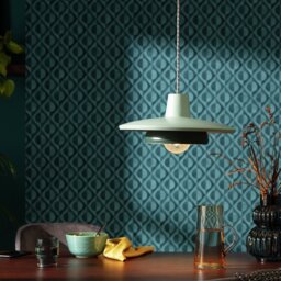 Habitat Velez Green Metal 2 Tier Lampshade - 40cm