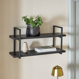 Habitat Nomad 60cm Wall Shelf - Black