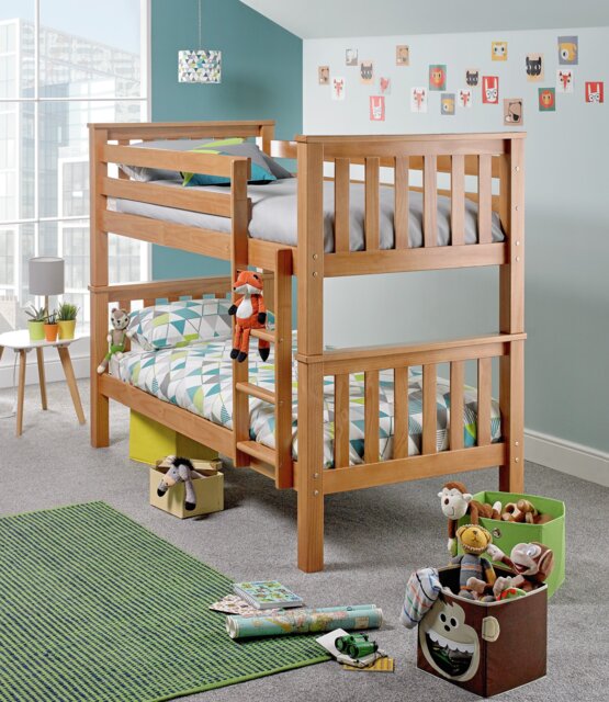Habitat Heavy Duty Detachable Bunk and 2 Mattresses - Pine