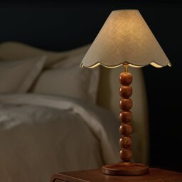 Habitat Scallop Edge Green Lampshade - 32cm