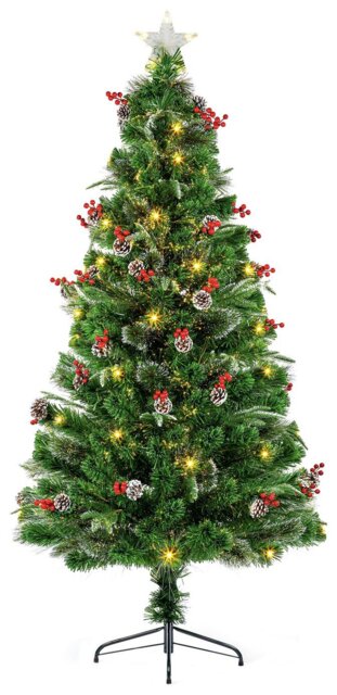 Premier Decorations 5ft Fibre Optic Christmas Tree