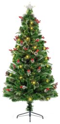 Premier Decorations 5ft Fibre Optic Christmas Tree