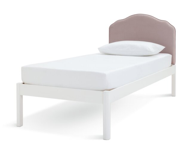 Habitat Kids Sophia Velvet Single Bed Frame - Pink