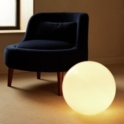 Habitat Caliban Globe XL Glass Lamp - White