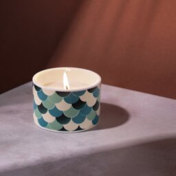 Fired Earth Singlewick Candle - Green Tea & Bergamot