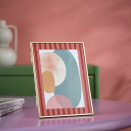 """Habitat Pink & Red Metal Frame - 5x7"""""""