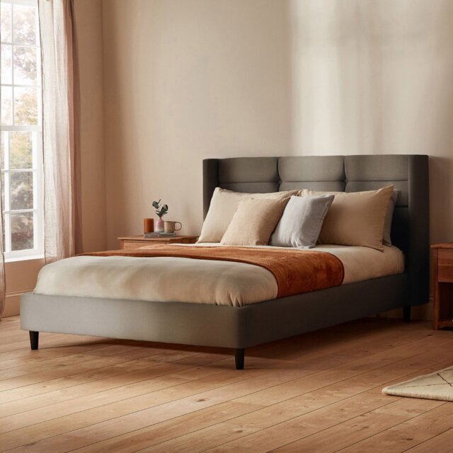 Silentnight Lilith Double Velvet Bed Frame - Charcoal
