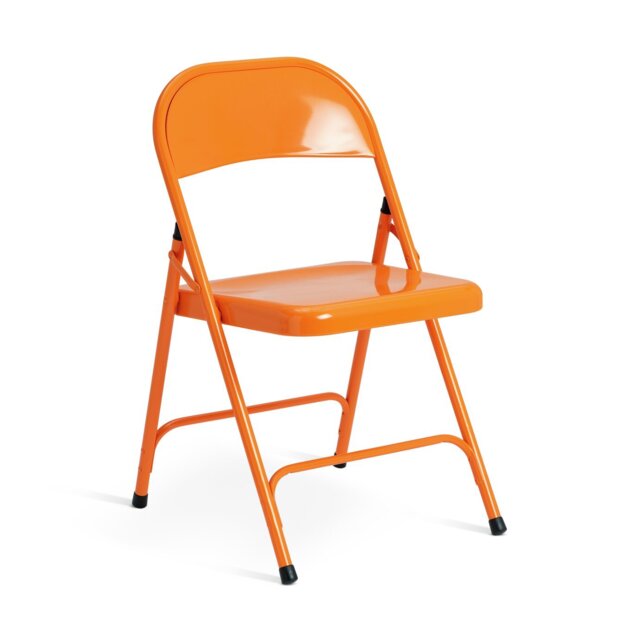 Habitat Macadam Metal Folding Chair - Orange