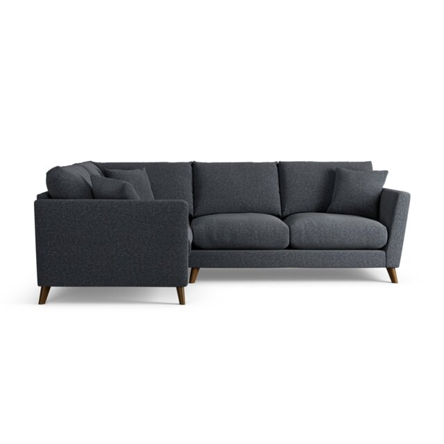 Habitat Lomond Left Hand Corner Sofa - Charcoal - Dark Leg
