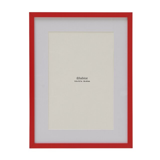 Habitat Red Picture Frame - 30X40cm