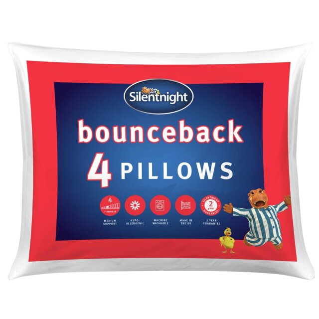 Silentnight Bounceback Pillows - 4 Pack