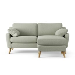 Habitat Ivor Right Hand Corner Sofa - Sage Green - Ash Leg