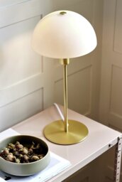 Nordlux Ellen LED Table Lamp - Opal Brass