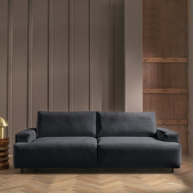Habitat Julien Fabric 4 Seater Sofa Bed - Charcoal