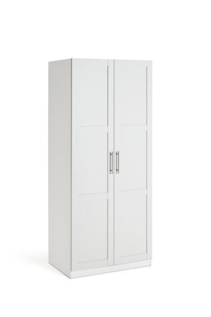 Habitat Munich Panelled 2 Door Wardrobe - White