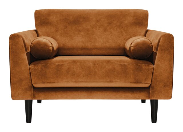 Habitat Jacob Fabric Cuddle Chair - Orange
