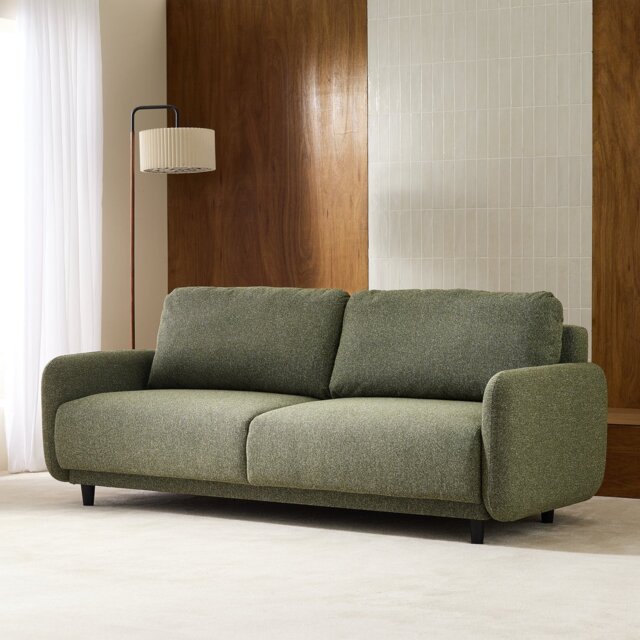 Habitat Eric Fabric 3 Seater Sofa Bed - Green