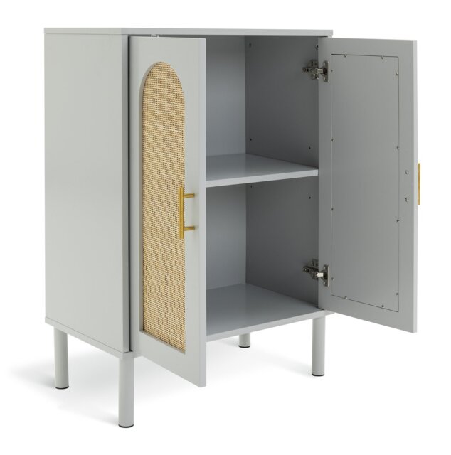 Habitat Monica 2 Door Shoe Storage Cabinet - Grey