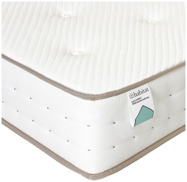 Habitat Lani Natural 3000 Pocket Comfort Mattress - Kingsize