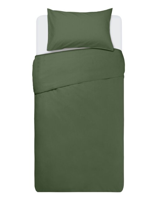 Habitat Polycotton Plain Khaki Bedding Set - Single