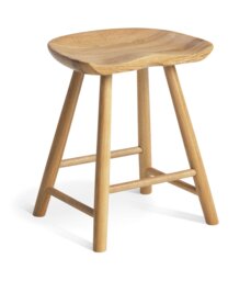 Habitat Barnwell Oak Short Stool - Natural