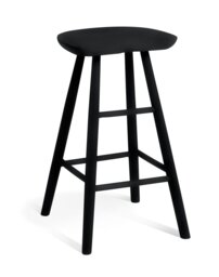 Habitat Barnwell Oak Tall Stool - Black
