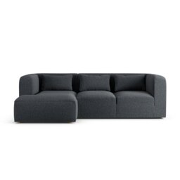 Habitat Lars Left Hand Corner Sofa - Charcoal - Ash Leg