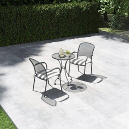 Pacific Carlo 2 Seater Metal Garden Bistro Set with Cushions