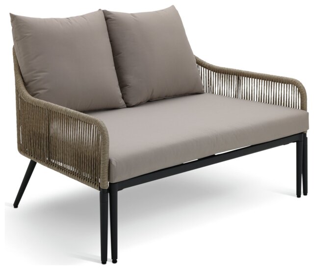 Habitat Malta Rattan Effect Garden Day Bed- Natural