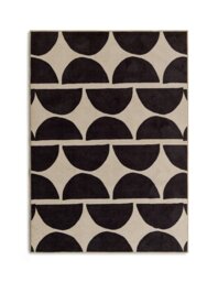 Habitat Mid Century Mini Geo Grey & White Cut Pile Rug