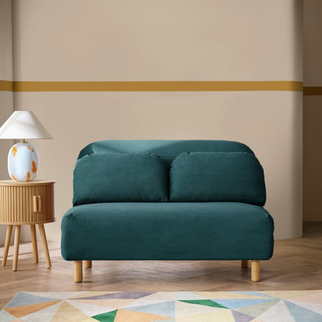 Habitat Benji Fabric 2 Seater Sofa Bed - Blue