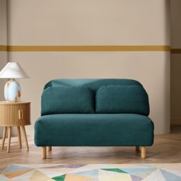 Habitat Benji Fabric 2 Seater Sofa Bed - Blue