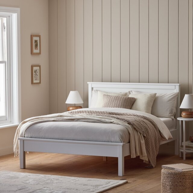 Habitat Brooklyn Kingsize Wooden Bed Frame - White