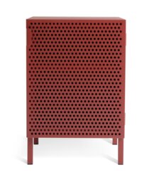 Habitat Landan 1 Door Bedside Table - Burgundy