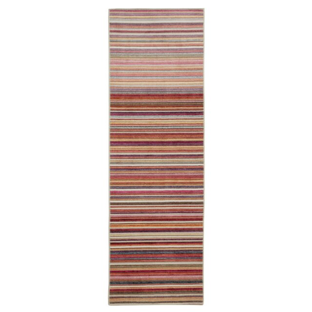 Habitat Skinny Stripe Flatweave Runner - 66x200cm